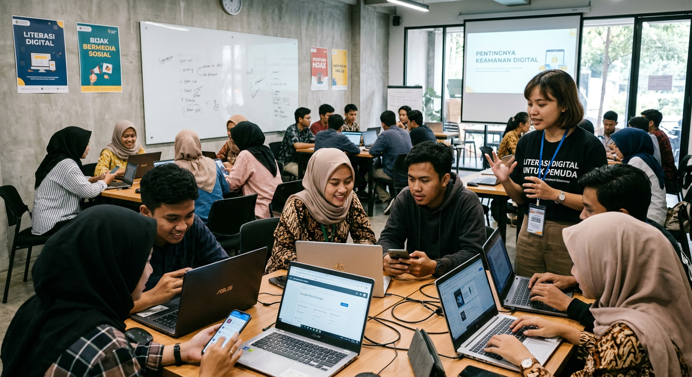 Workshop Literasi Digital Pemuda - kegiatan LIVESGP PAPUA